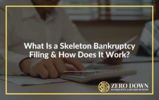 Filing a skeleton bankruptcy
